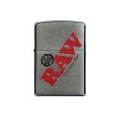 Zippo Feuerzeug - RAW - Silver with Logo