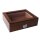 Humidor "Glastop Echtholzfurnier" für 20 Zigarren, 25,8x21,8x7,5cm