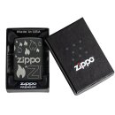 Zippo Feuerzeug - Zippo Design 360°, Black Matte with Chrome