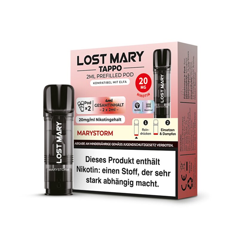 disposable vape filling machine Elfbar Lost Mary QM600 - Strawberry Kiwi - 20 mg Nikotin - 600 Züge -  Einweg E-Zigarette main image 1