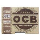 OCB kurz Craft Ungebleicht doppelt; 1x Box mit 100 Blatt