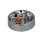 Pfeifenaschenbecher Metall chrom; 2 Ablagen; Ø 16cm