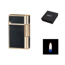 Metallfeuerzeug "Gender" Stein; schwarz/gold