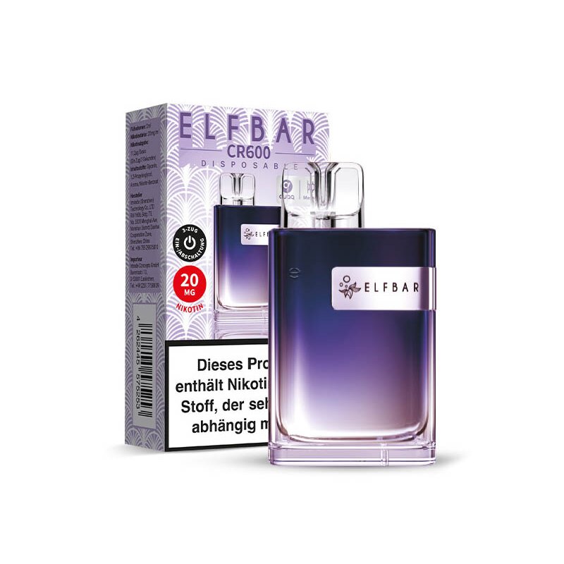 elfbar crystal 600 Elfbar Crystal CR600 Einweg Vape kaufen main image 1