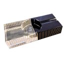 Zigarrenaschenbecher "Kristall" ,2 Ablagen;...