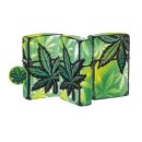 Zippo Feuerzeug - Glowing Canabis Design