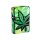 Zippo Feuerzeug - Glowing Canabis Design