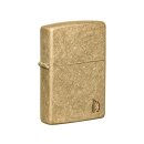 Zippo Feuerzeug - Armor Series Flame Tumbled Brass
