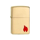 Zippo Feuerzeug - Emblem Attached Brushed Brass