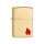 Zippo Feuerzeug - Emblem Attached Brushed Brass