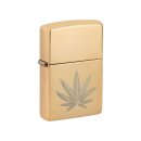 Zippo Feuerzeug - Cannabis Leaf Design