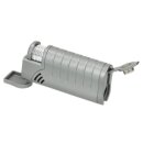 Zigarrenfeuerzeug "Silber Rillen", 3er...