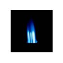 Zigarrenfeuerzeug "Silber Rillen", 3er Jet-Flame, mit Bohrer