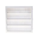 Vitrine für Clipper Feuerzeuge; weiss; Holz; leer für 72 Clipper