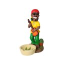 Aschenbecher "Polyresin Rasta Gitarre"; 15 x 21...