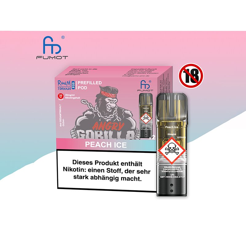 gorilla randm tornado Randm Tornado 9000 0mg Strawberry Ice 9000 Disposable – Royal Vapes main image 0