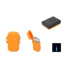 Zigarrenfeuerzeug "Eurojet"orange gummiert,...