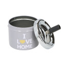 Drehaschenbecher "Home" Ø 9,5 cm, H: 8 cm