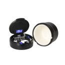 Autoaschenbecher "Patrick" schwarz mit LED, Ø 5,5/6,2 cm, H: 7,5 cm