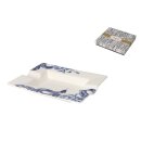 Zigarrenaschenbecher "Weiß/Blau" Keramik,...