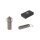 Zigarrenbohrer, anthrazit, 6,5 cm, Ø 8 + 10 mm