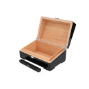 Humidor schwarz Hochglanz, 23,7x15,5x10,2cm, ohne Hygrometer