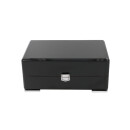 Humidor schwarz Hochglanz, 23,7x15,5x10,2cm, ohne Hygrometer