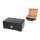 Humidor schwarz Hochglanz, 23,7x15,5x10,2cm, ohne Hygrometer
