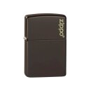Zippo Feuerzeug - Brown Matte Zippo Logo