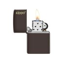 Zippo Feuerzeug - Brown Matte Zippo Logo