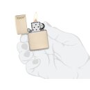 Zippo Feuerzeug - Flat Sand Zippo Logo