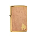 Zippo Feuerzeug - Woodchuck Brushed Brass