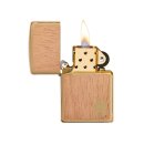 Zippo Feuerzeug - Woodchuck Brushed Brass