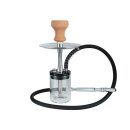 Shisha "Little One"silber, 33 cm, 1 Schlauch