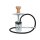 Shisha "Little One"silber, 33 cm, 1 Schlauch