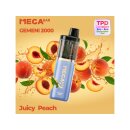 Mega Bar - GEMENI 2000 - Pods - Juicy Peach (Pfirsich) - mit Nikotin - 2er Set