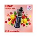 Mega Bar - GEMENI 2000 - Pods - Pink Lemonade (Beeren Limonade) - mit Nikotin - 2er Set