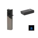 Zigarrenfeuerzeug "Schwarz/Anthrazit" 4xJet,...