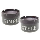 Aschenbecher "Simple Style" braun, Ø...