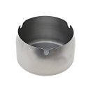 Aschenbecher "M" silber, matt gebürstet;...