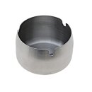 Aschenbecher "S" silber, matt gebürstet;...