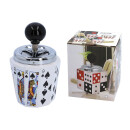 Aschenbecher "Poker" 9x16 cm, 4-fach sortiert, einzeln