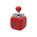 Aschenbecher "Rasta" 8,5x15 cm, 3-fach sortiert, einzeln