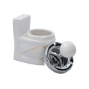 Aschenbecher "Keramik-WC" 10,5x13,5 cm