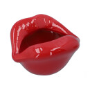 Aschenbecher "Lippen" rot