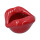 Aschenbecher "Lippen" rot