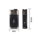 Zigarrenfeuerzeug "BELFAST" Blaue Doppelte Sturm-Flamme