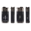 Zigarrenfeuerzeug "BELFAST" Blaue Doppelte Sturm-Flamme