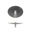Shisha "Hero 2"; silber; mit Steinkopf; ca. 52 cm; 4 Anschlüsse