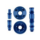 Shisha "Hero 2"; türkis; mit Steinkopf; ca. 52 cm; 4 Anschlüsse